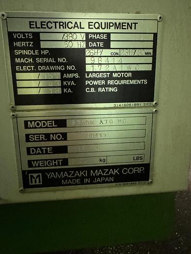 Used BRUGT DREJECENTER FABR. MAZAK, MODEL ST 28N