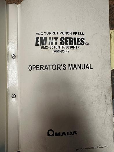 Used BRUGT CNC-REVOLVERSTANSER FABR. AMADA, MODEL EMZ 3610 NT