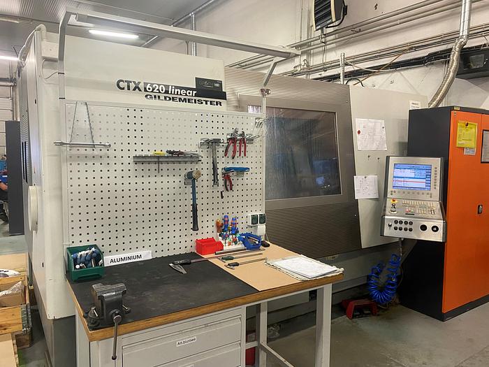 Used BRUGT CNC-DREJE & FRÆSECENTER FABR. GILDEMEISTER, MODEL CTX 620 LINEAR
