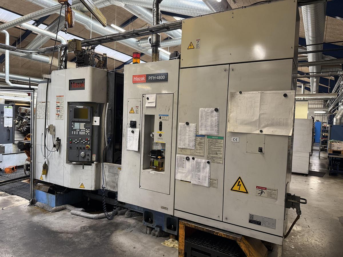 Used BRUGT HORIZONTALT BEARBEJDNINGSCENTER FABR. MAZAK, MODEL PFH 4800