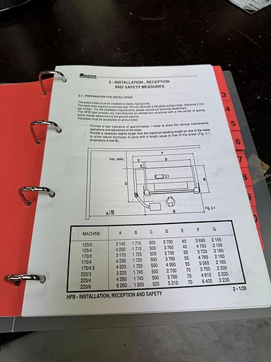 Used BRUGT CNC-KANTPRESSE FABR. AMADA, MODEL HFBO 125/30