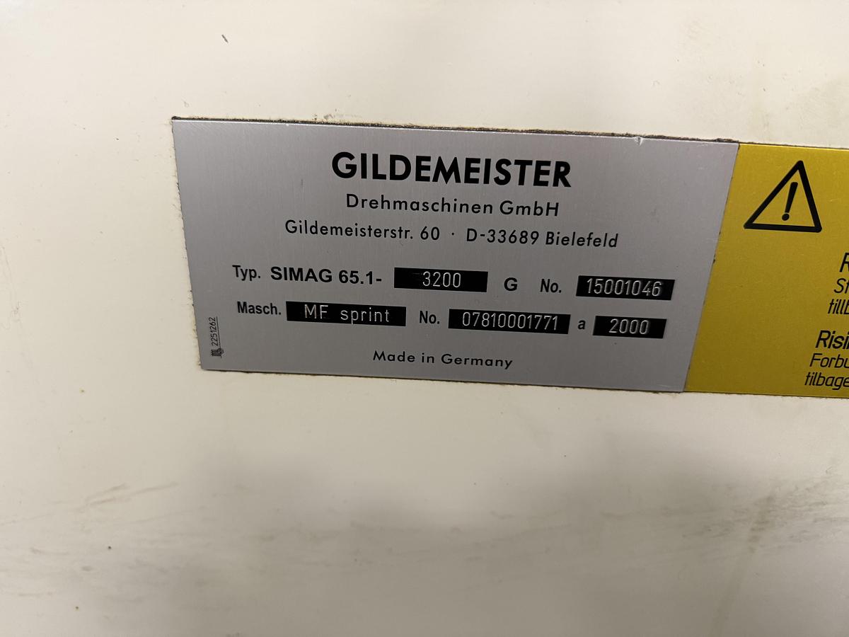 Used BRUGT CNC-DREJEBÆNK FABR. GILDEMEISTER, MODEL MF SPRINT 65