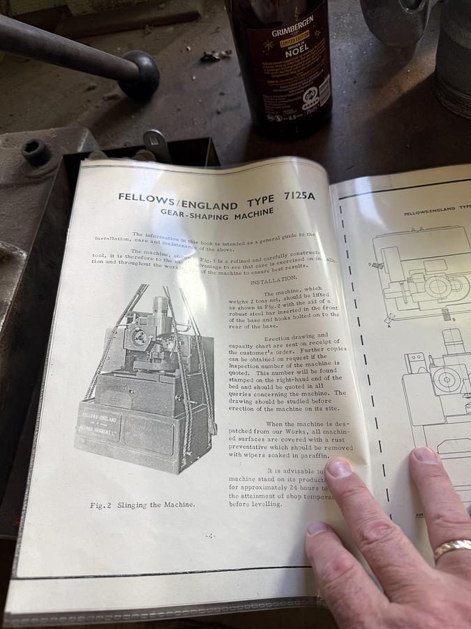 Used BRUGT TANDHJULSSTIKKE MASKINE MANUF FELLWOS MODEL 7125 A