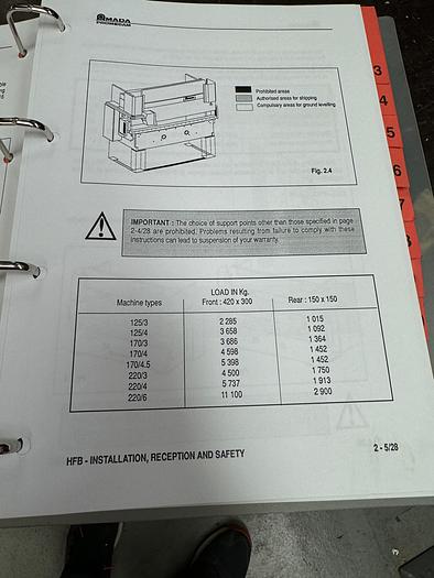Used BRUGT CNC-KANTPRESSE FABR. AMADA, MODEL HFBO 125/30