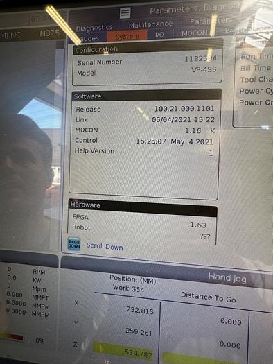 Used BRUGT VERTIKALT BEARBEJDNINGSCENTER HAAS, MODEL VF 4SS - ÅRGANG 2021