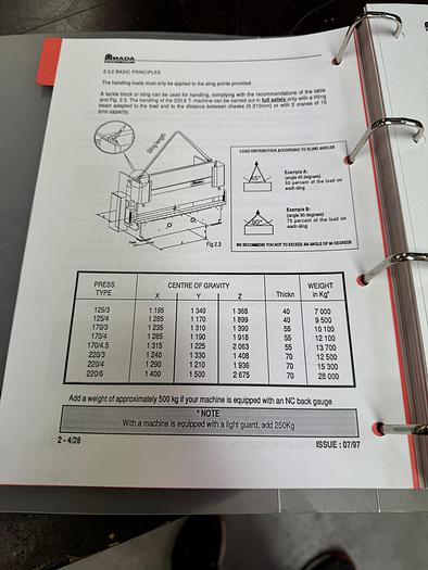 Used BRUGT CNC-KANTPRESSE FABR. AMADA, MODEL HFBO 125/30