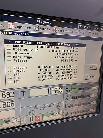 Used BRUGT CNC-DREJEBÆNK FABR. GILDEMEISTER CTX 400 S2