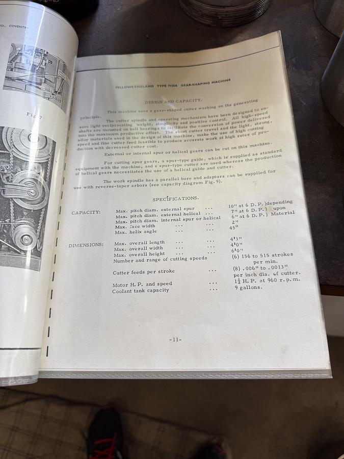 Used BRUGT TANDHJULSSTIKKE MASKINE MANUF FELLWOS MODEL 7125 A