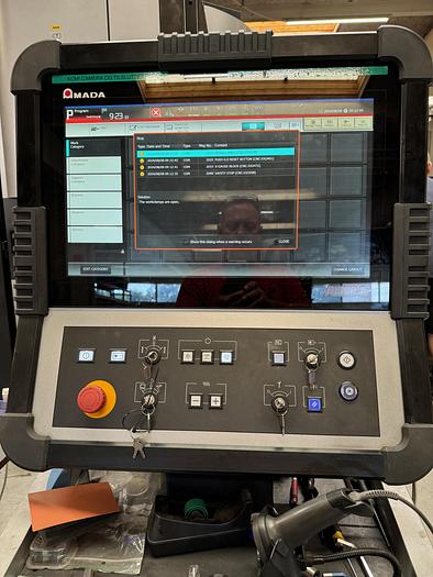 Used BRUGT CNC-FIBER LASER & REVOLVERSTANSER FABR. AMADA, MODEL LC 2515 C1AJ