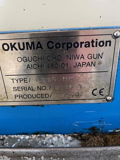 Used BRUGT CNC-DREJEBÆNK FABR. OKUMA, MODEL LT 15 MY
