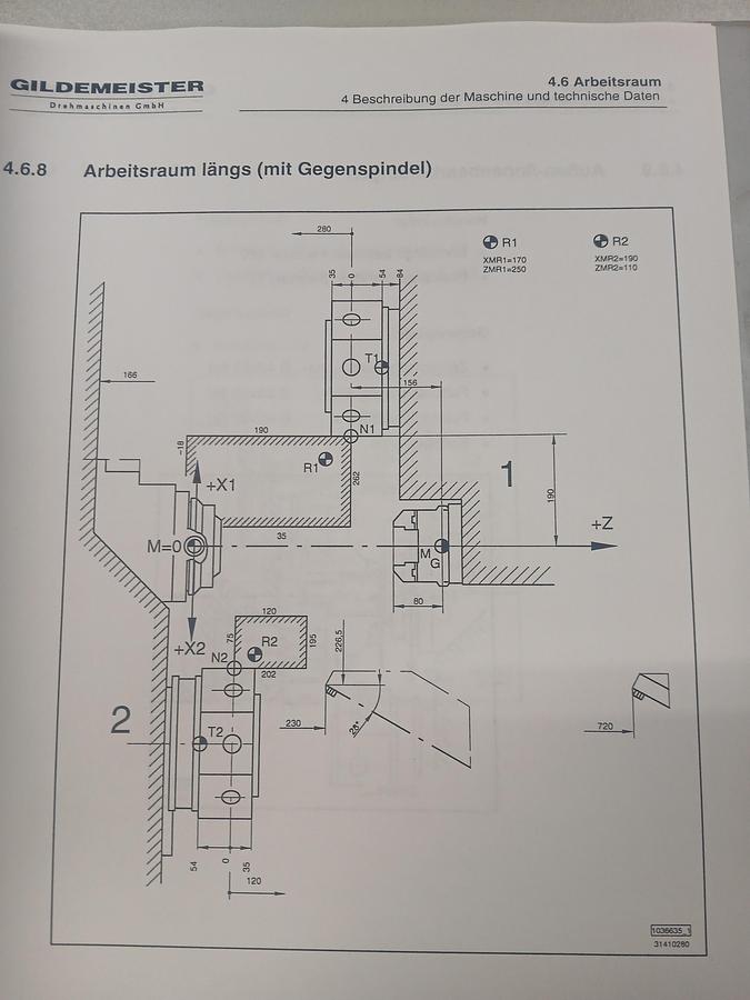 Used BRUGT CNC-DREJEBÆNK FABR. GILDEMEISTER, MODEL MF SPRINT 65