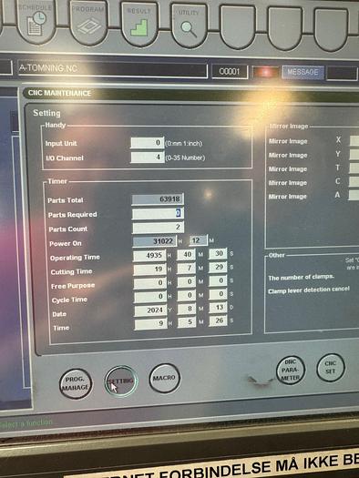 Used BRUGT CNC-REVOLVERSTANSER FABR. AMADA, MODEL EMZ 3610 NT