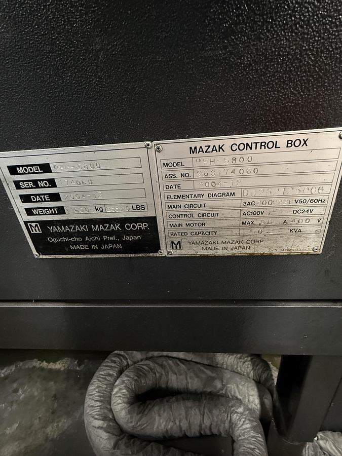 Used BRUGT HORISONTALT BEARBEJDNINGSCENTER FABR. MAZAK, MODEL PFH 5800