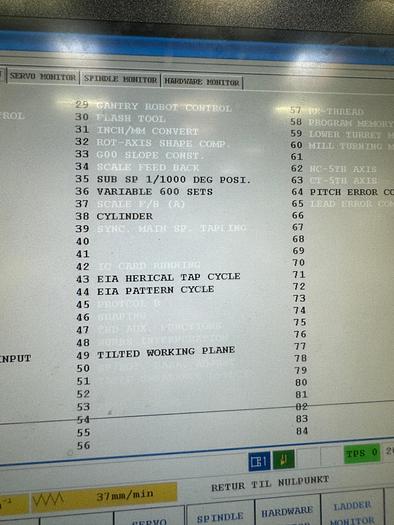 Used BRUGT CNC-DREJEBÆNK FABR. MAZAK, MODEL QTN 250 II MSY