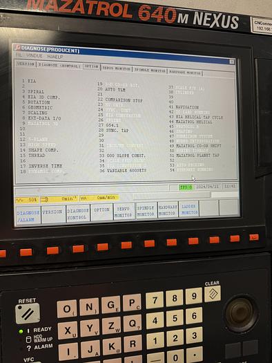 Used BRUGT VERTIKALT BEARBEJDNINGSCENTER FABR. MAZAK, MODEL VCN 510 C