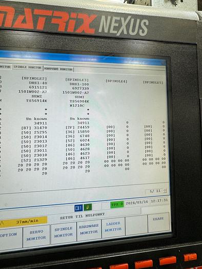 Used BRUGT CNC-DREJEBÆNK FABR. MAZAK, MODEL QTN 250 II MSY