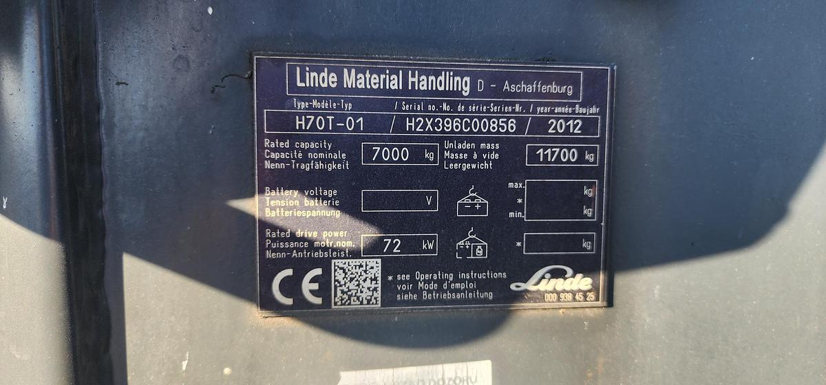 Used BRUGT GAFFELTRUCK FABR. LINDE, MODEL H70T-01