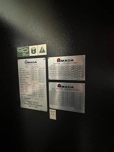 Used BRUGT CNC-KANT PRESSE FABR. AMADA, MODEL DH 1003 ATC