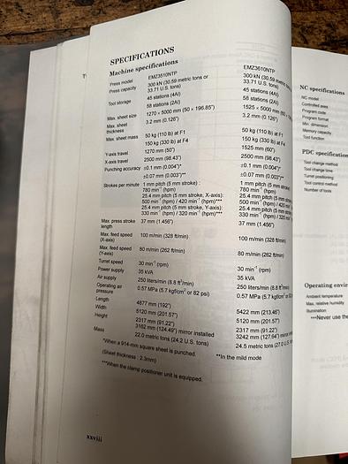 Used BRUGT CNC-REVOLVERSTANSER FABR. AMADA, MODEL EMZ 3610 NT