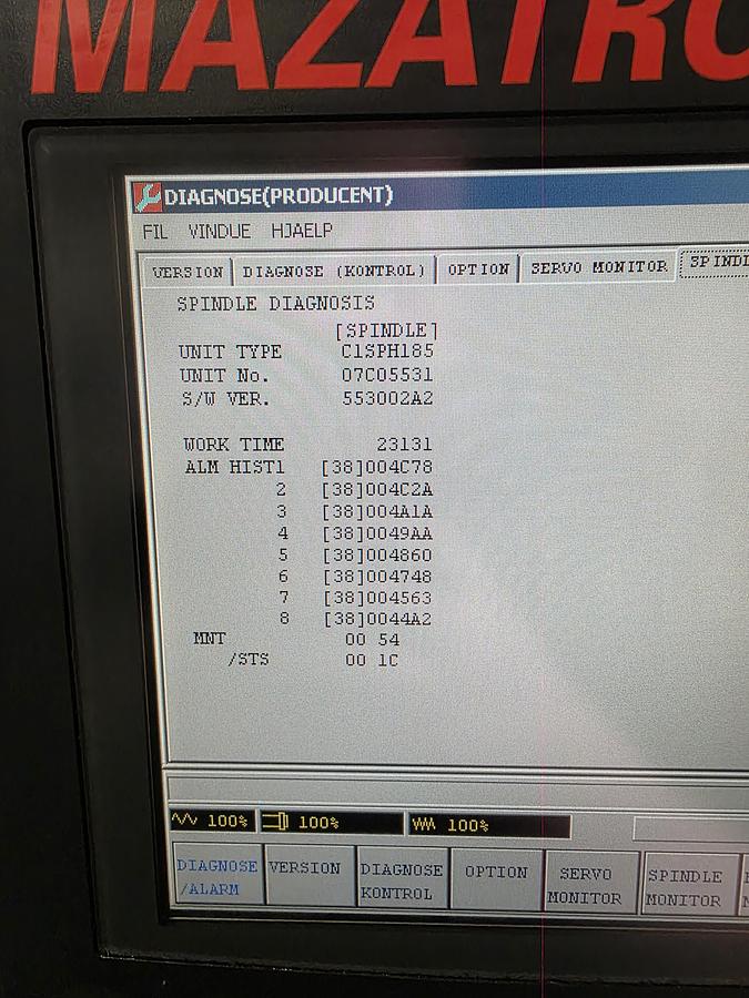 Used BRUGT VERTIKALT BEARBEJDNINGSCENTER FABR. MAZAK, MODEL VTC 300 C-II