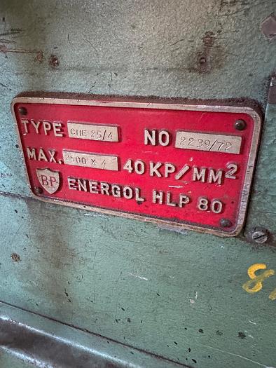 Used BRUGT MASKINSAKS FABR. HOAN, MODEL CHE 25/4