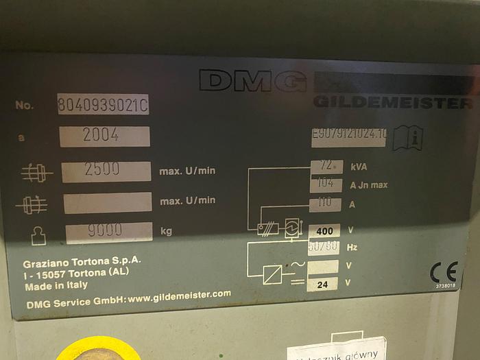Used BRUGT CNC-DREJE & FRÆSECENTER FABR. GILDEMEISTER, MODEL CTX 620 LINEAR