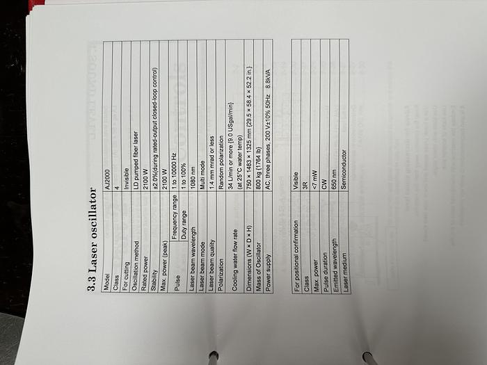 Used BRUGT CNC-FIBER LASER & REVOLVERSTANSER FABR. AMADA, MODEL LC 2515 C1AJ