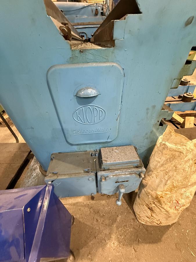 Used BRUGT HØVLE MASKINE FABR. KLOPP MODEL TH 1000/4/1