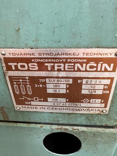 Used BRUGT DREJEBÆNK FABR. TOS, MODEL SUI 50