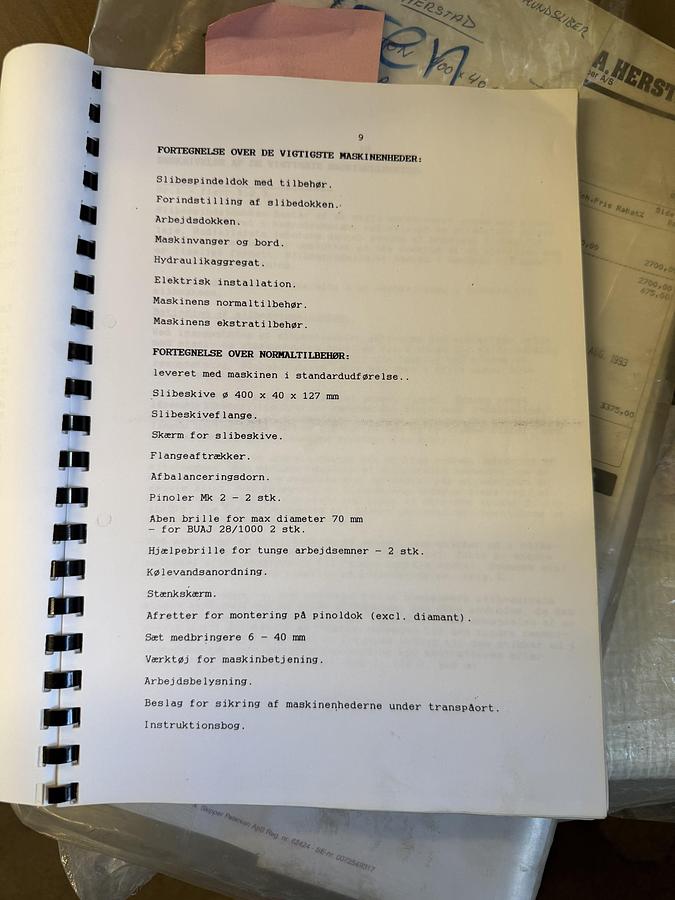 Used BRUGT RUNDSLIBER FABR. TOS, MODEL BUAJ 28x1000