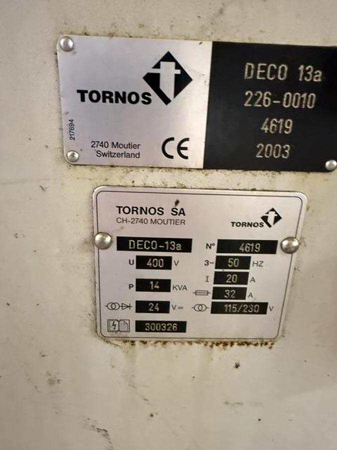 Used BRUGT CNC-DREJEBÆNK FABR. TORNOS-BECHLER, MODEL DECO 2000-13A