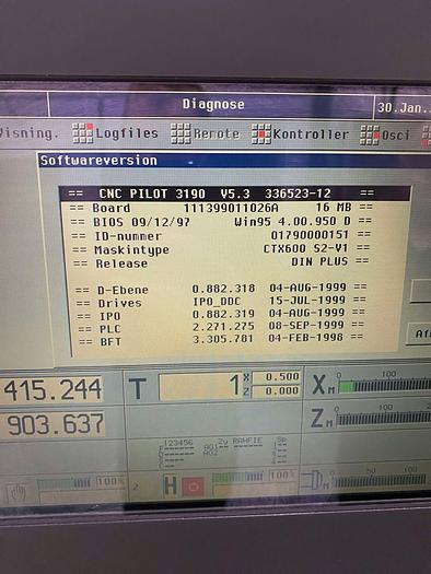 Used BRUGT CNC-DREJEBÆNK FABR. GILDEMEISTER, MODEL CTX 600 S2