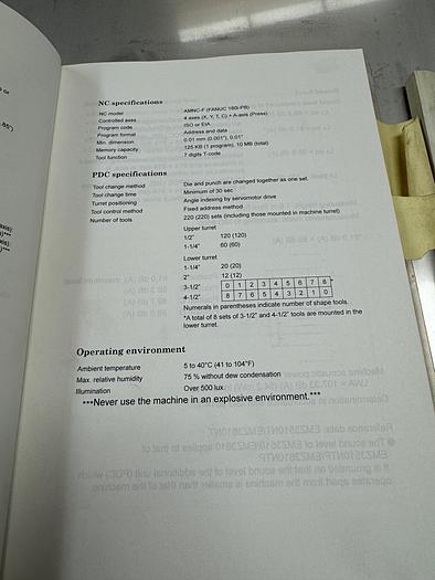 Used BRUGT CNC-REVOLVERSTANSER FABR. AMADA, MODEL EMZ 3610 NT