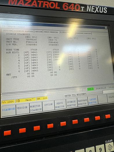 Used BRUGT CNC-DREJEBÆNK FABR. MAZAK, MODEL QTN 250 MY