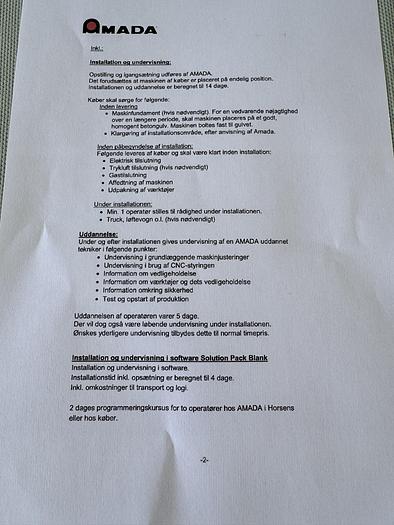 Used BRUGT CNC-FIBER LASER & REVOLVERSTANSER FABR. AMADA, MODEL LC 2515 C1AJ