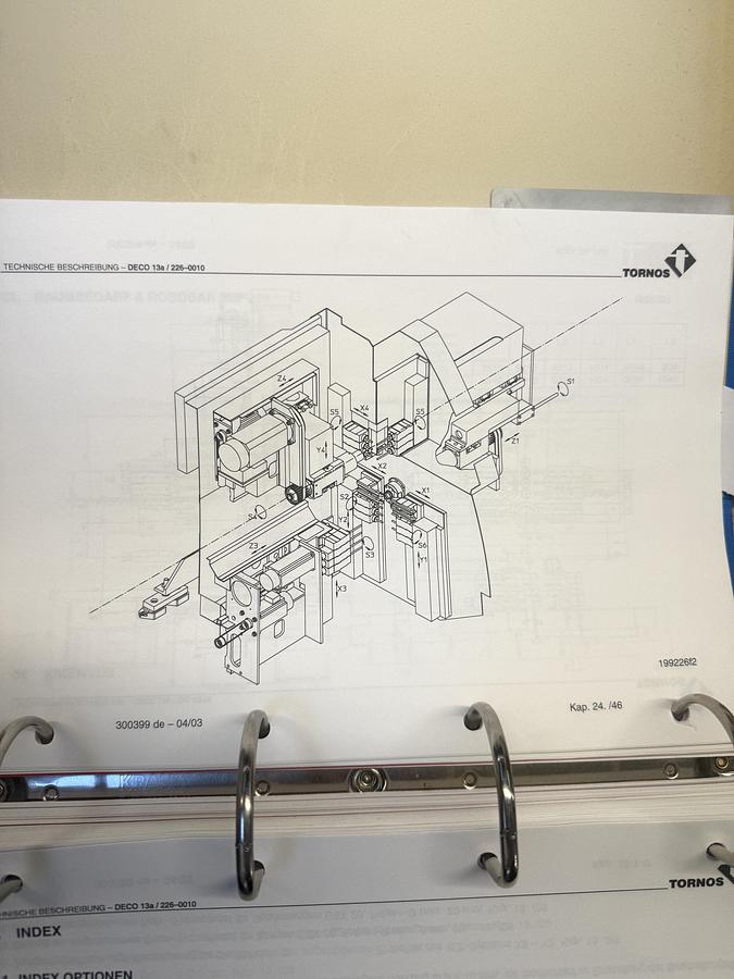 Used BRUGT CNC-DREJEBÆNK FABR. TORNOS-BECHLER, MODEL DECO 2000-13A