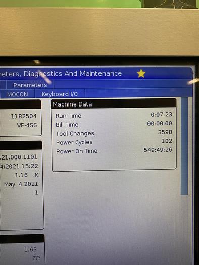 Used BRUGT VERTIKALT BEARBEJDNINGSCENTER MANUF. HAAS, MODEL VF 4SS - ÅRGANG 2021