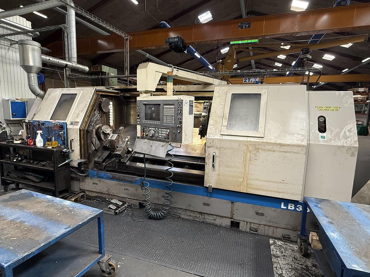 Used BRUGT CNC-DREJEBÆNK FABR. OKUMA, MODEL LB 35-II
