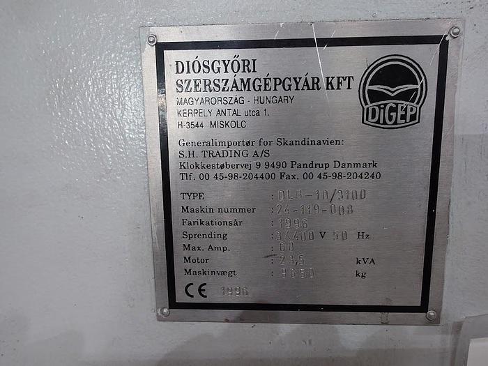 Used BRUGT MASKINSAKS FABR. DIGEP, MODEL DLB 10/3100