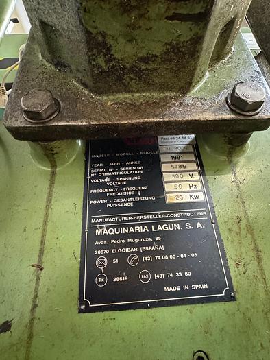 Used BRUGT UNIVERSALFRÆSER FABR LAGUN, MODEL FU 2000