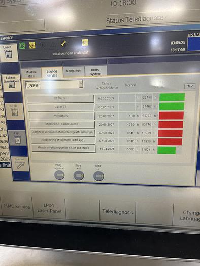Used BRUGT CNC-LASERSKÆRER FABR. TRUMPF, MODEL TRULASER 3030 NEU