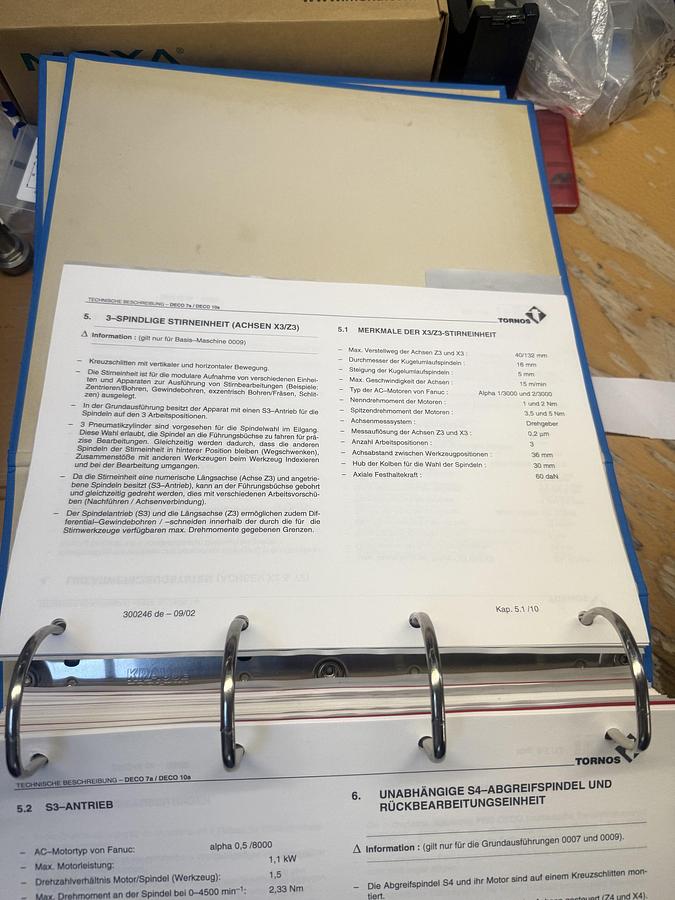 Used BRUGT CNC-DREJEBÆNK FABR. TORNOS-BECHLER, MODEL DECO 2000 7/10