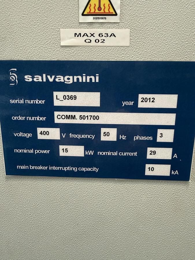Used BRUGT CNC-FIBERLASER FABR. SALVAGNINI, MODEL L5-30 SYS