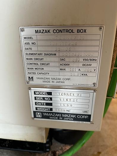 Used BRUGT DREJE & FRÆSE CENTER FABR. MAZAK, MODEL INTEGREX 30