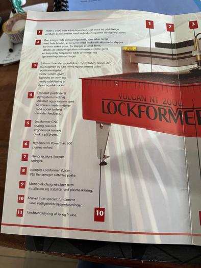 Used BRUGT CNC-PLASMASKÆRER FABR. LOCKFORMER, MODEL NT 2000