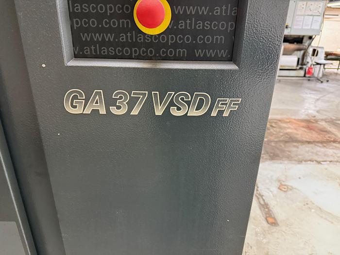 Used BRUGT SKRUEKOMPRESSOR FABR. ATLAS COPCO, MODEL GA 37 VSD FF