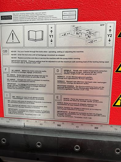 Used BRUGT CNC-KANTPRESSE FABR. AMADA, MODEL HFP 130-30 NT-3L