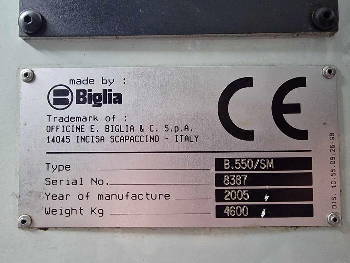 Used BRUGT CNC-DREJE & FRÆSE CENTER FABR. BIGLIA, MODEL B 550 SM