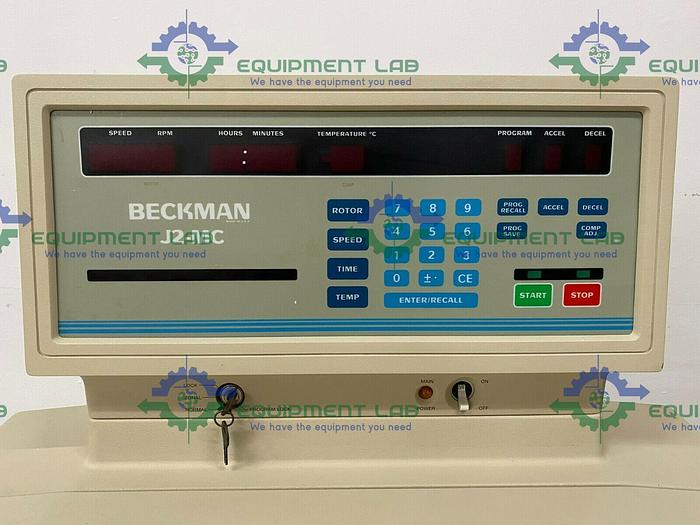 Used Beckman Coulter J2-MC Refrigerated Centrifuge w/ Piramoon FiberLite F8-4x1000y Rotor