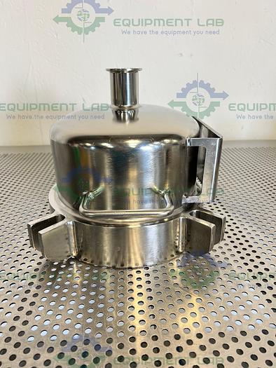 Used Pall PHQ59746 Stainless Steel Filter Housing Cap 9.5" OD w/ 1" Sanitary Fitting